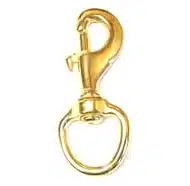 Swivel Eye Bolt Snap - Solid Brass